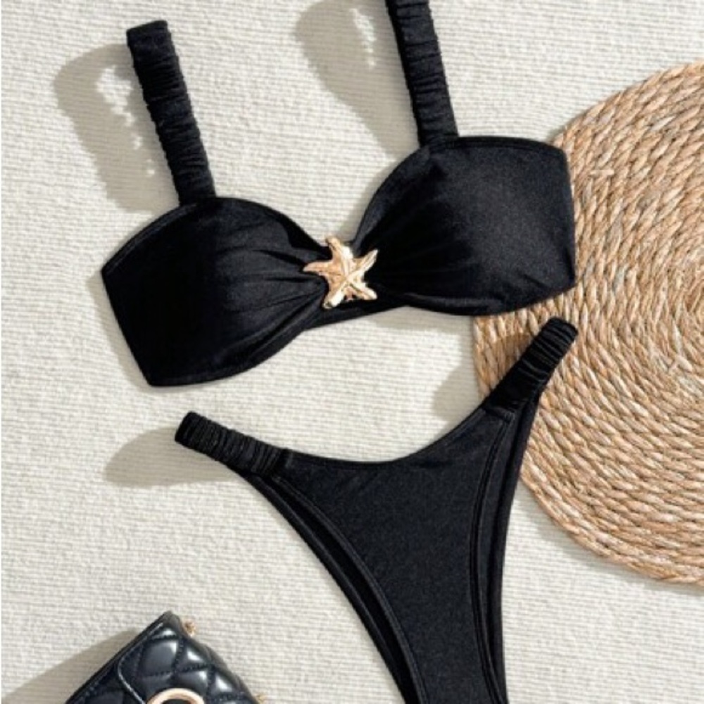 Black Bikini with Starfish Accent